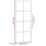 Puerta corredera vidrio templado y aluminio negra 90x205 cm de , Puertas para el hogar - Ref: Foro24-155226, Precio: 233,24 €...