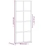 Schiebetür aus gehärtetem Glas und schwarzem Aluminium 90x205 cm. von , Türen für zu Hause - Ref: Foro24-155226, Preis: 218,0...