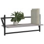 Estantes de pared con barras 2 uds gris Sonoma 65x25x30 cm de , Estantes y estanterías - Ref: Foro24-836246, Precio: 26,75 €,...