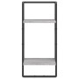 Estante de pared con barra gris Sonoma 30x25x65 cm de , Estantes y estanterías - Ref: Foro24-836301, Precio: 23,27 €, Descuen...