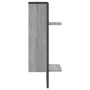 Estante de pared con barra gris Sonoma 30x25x65 cm de , Estantes y estanterías - Ref: Foro24-836301, Precio: 23,27 €, Descuen...