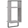 Estante de pared con barra gris Sonoma 30x25x65 cm de , Estantes y estanterías - Ref: Foro24-836301, Precio: 23,27 €, Descuen...