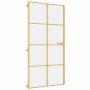 Puerta interior dorada vidrio templado aluminio 102,5x201,5 cm de , Puertas para el hogar - Ref: Foro24-155143, Precio: 173,4...
