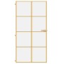 Puerta interior dorada vidrio templado aluminio 102,5x201,5 cm de , Puertas para el hogar - Ref: Foro24-155143, Precio: 173,4...