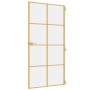 Puerta interior dorada vidrio templado aluminio 102,5x201,5 cm de , Puertas para el hogar - Ref: Foro24-155143, Precio: 173,4...