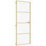 Puerta de interior dorada vidrio templado y aluminio 76x201,5cm de , Puertas para el hogar - Ref: Foro24-155136, Precio: 208,...