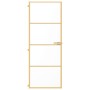 Puerta de interior dorada vidrio templado y aluminio 76x201,5cm de , Puertas para el hogar - Ref: Foro24-155136, Precio: 208,...