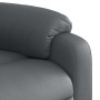 Sillón reclinable elevable cuero artificial gris en Sillones | Comprar online en Foru.es