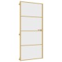 Puerta de interior dorada vidrio templado y aluminio 93x201,5cm de , Puertas para el hogar - Ref: Foro24-155134, Precio: 162,...