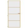 Puerta de interior dorada vidrio templado y aluminio 93x201,5cm de , Puertas para el hogar - Ref: Foro24-155134, Precio: 162,...