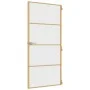 Innentür aus vergoldetem gehärtetem Glas und Aluminium 93x201,5cm von , Türen für zu Hause - Ref: Foro24-155134, Preis: 160,3...