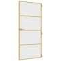 Puerta de interior dorada vidrio templado y aluminio 93x201,5cm de , Puertas para el hogar - Ref: Foro24-155134, Precio: 162,...