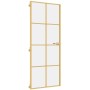 Puerta de interior dorada vidrio templado y aluminio 83x201,5cm de , Puertas para el hogar - Ref: Foro24-155141, Precio: 194,...