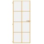 Puerta de interior dorada vidrio templado y aluminio 83x201,5cm de , Puertas para el hogar - Ref: Foro24-155141, Precio: 194,...