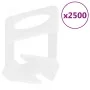 Sistema para nivelación de azulejos 500 cuñas 2500 calzos 2 mm de , Herramientas - Ref: Foro24-155291, Precio: 92,53 €, Descu...