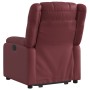 Sillón reclinable elevable cuero artificial rojo tinto en Sillones | Comprar online en Foru.es