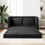 Sofá cama de suelo 2 en 1 terciopelo negro 122x204x55 cm by , Sofas - Ref: Foro24-353959, Price: 236,06 €, Discount: %