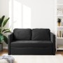 Sofá cama de suelo 2 en 1 terciopelo negro 122x204x55 cm de , Sofás - Ref: Foro24-353959, Precio: 262,22 €, Descuento: %