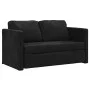 Bodensofa 2-in-1 aus schwarzem Samt 122x204x55 cm von , Sofas - Ref: Foro24-353959, Preis: 236,06 €, Rabatt: %
