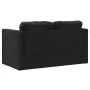 Bodensofa 2-in-1 aus schwarzem Samt 122x204x55 cm von , Sofas - Ref: Foro24-353959, Preis: 236,06 €, Rabatt: %