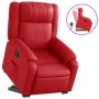 Sillón reclinable elevable cuero artificial rojo en Sillones | Comprar online en Foru.es