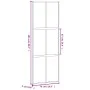 Schiebetür aus gehärtetem Glas und schwarzem Aluminium 76x205 cm. von , Türen für zu Hause - Ref: Foro24-155213, Preis: 170,8...