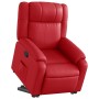 Sillón reclinable elevable cuero artificial rojo en Sillones | Comprar online en Foru.es