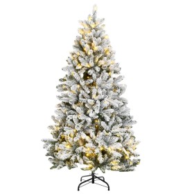 Árbol de Navidad artificial con bisagras 300 LED y nieve 270 cm de , Arboles de navidad - Ref: Foro24-3210123, Precio: 288,84...