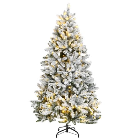 Árbol de Navidad artificial con bisagras 300 LED y nieve 270 cm de , Arboles de navidad - Ref: Foro24-3210123, Precio: 288,84...