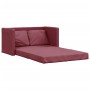 Sofá cama de suelo 2 en 1 tela rojo tinto 112x174x55 cm de , Sofás - Ref: Foro24-353967, Precio: 177,36 €, Descuento: %