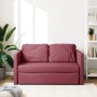 Sofá cama de suelo 2 en 1 tela rojo tinto 112x174x55 cm de , Sofás - Ref: Foro24-353967, Precio: 177,36 €, Descuento: %