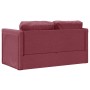 Sofá cama de suelo 2 en 1 tela rojo tinto 112x174x55 cm de , Sofás - Ref: Foro24-353967, Precio: 177,36 €, Descuento: %