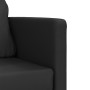 Sofá cama de suelo 2 en 1 cuero sintético negro 112x174x55 cm de , Sofás - Ref: Foro24-353973, Precio: 213,90 €, Descuento: %