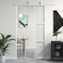 Weiße Schiebetür aus gehärtetem Glas und Aluminium, 76 x 205 cm von , Türen für zu Hause - Ref: Foro24-155216, Preis: 161,41 ...