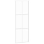 Puerta corredera vidrio templado y aluminio blanca 76x205 cm de , Puertas para el hogar - Ref: Foro24-155216, Precio: 164,16 ...