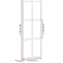 Weiße Schiebetür aus gehärtetem Glas und Aluminium, 76 x 205 cm von , Türen für zu Hause - Ref: Foro24-155216, Preis: 161,41 ...