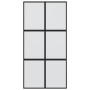 Puerta corredera vidrio templado y aluminio negra 102,5x205 cm de , Puertas para el hogar - Ref: Foro24-155209, Precio: 204,4...