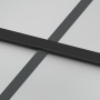 Puerta corredera vidrio templado y aluminio negra 102,5x205 cm de , Puertas para el hogar - Ref: Foro24-155209, Precio: 204,4...