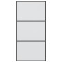 Puerta corredera vidrio templado y aluminio negra 102,5x205 cm de , Puertas para el hogar - Ref: Foro24-155200, Precio: 224,3...