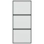 Puerta corredera vidrio templado y aluminio negra 90x205 cm de , Puertas para el hogar - Ref: Foro24-155199, Precio: 216,92 €...