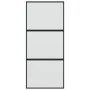 Schwarze Schiebetür aus gehärtetem Glas und Aluminium, 90 x 205 cm von , Türen für zu Hause - Ref: Foro24-155199, Preis: 228,...
