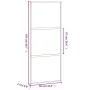 Schwarze Schiebetür aus gehärtetem Glas und Aluminium, 90 x 205 cm von , Türen für zu Hause - Ref: Foro24-155199, Preis: 228,...