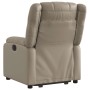 Sillón reclinable elevable cuero artificial color capuchino en Sillones | Comprar online en Foru.es
