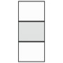 Puerta corredera vidrio templado y aluminio negra 90x205 cm de , Puertas para el hogar - Ref: Foro24-155202, Precio: 180,91 €...