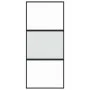 Schwarze Schiebetür aus gehärtetem Glas und Aluminium, 90 x 205 cm von , Türen für zu Hause - Ref: Foro24-155202, Preis: 177,...