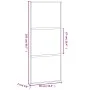 Schwarze Schiebetür aus gehärtetem Glas und Aluminium, 90 x 205 cm von , Türen für zu Hause - Ref: Foro24-155202, Preis: 177,...