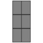 Puerta corredera vidrio templado y aluminio negra 90x205 cm de , Puertas para el hogar - Ref: Foro24-155214, Precio: 222,91 €...