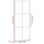 Puerta corredera vidrio templado y aluminio negra 90x205 cm de , Puertas para el hogar - Ref: Foro24-155214, Precio: 222,91 €...