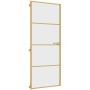 Puerta de interior dorada vidrio templado y aluminio 83x201,5cm de , Puertas para el hogar - Ref: Foro24-155133, Precio: 218,...