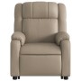 Sillón reclinable elevable cuero artificial color capuchino en Sillones | Comprar online en Foru.es